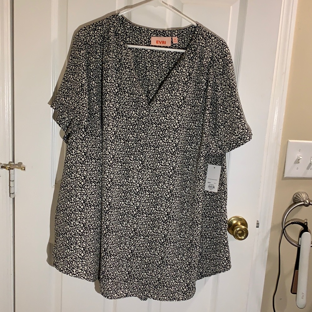 Evri Leopard Print Blouse